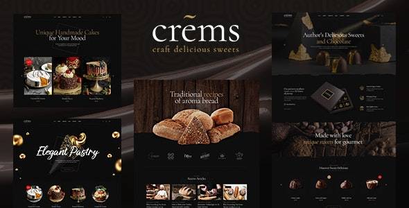 Crems – v1.1.0 Bakery Chocolate Sweets & Pastry WordPress Theme Download