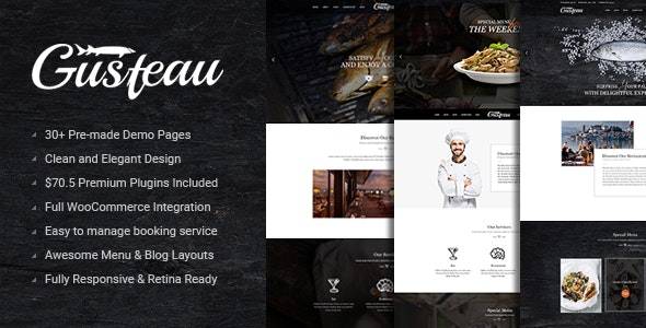 Gusteau – v.1.7.9 Coffee and Restaurant WordPress Theme Download