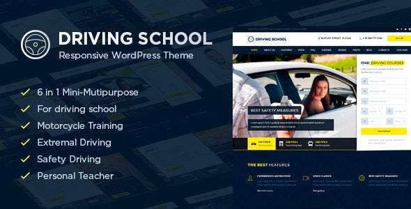 Driving School v1.4.9 – WordPress Theme Download