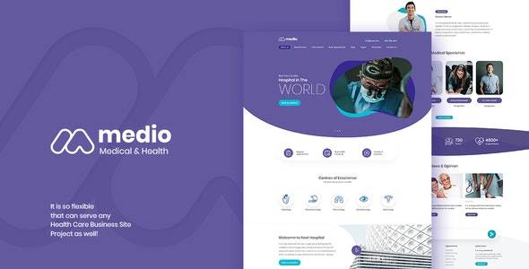 Medio v.1.5.0 – Medical Organization WordPress Theme Download