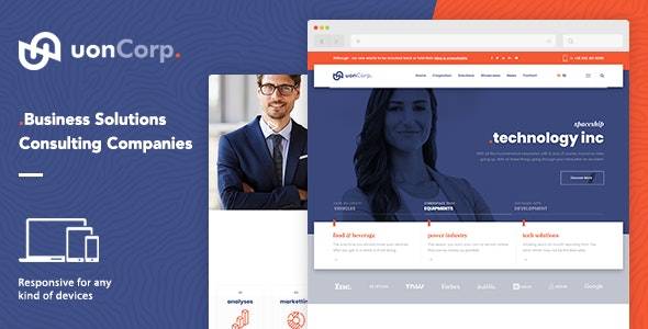 Uon Corp v1.0 – Company and Business Consultation WordPress Theme Download