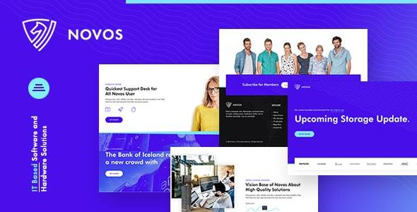 Novos – v1.1.0 IT Company & Digital Solutions WordPress Theme Download