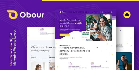 Obour – v1.0.0 Digital Marketing Agency WordPress Theme Download