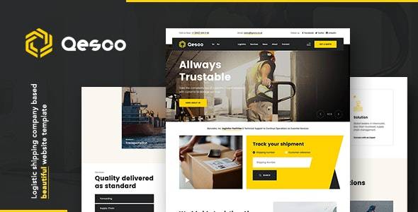 Qesco – v1.0.0 Logistic Shipping Company WordPress Theme Download