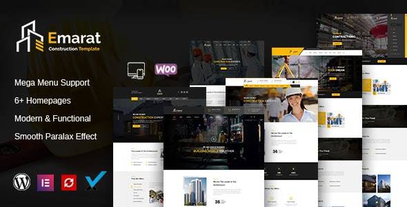 Emarat v1.0 – Construction WordPress Theme Download