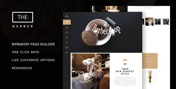 The Barber Shop – v.1.9 One Page Hair Salon WordPress Theme Download