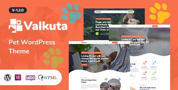 Valkuta – v.1.1.5 Pet WordPress Theme Download