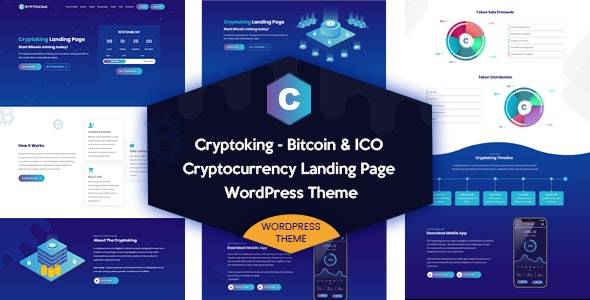 Cryptoking – v2.0.9 Bitcoin & ICO WordPress Theme Download