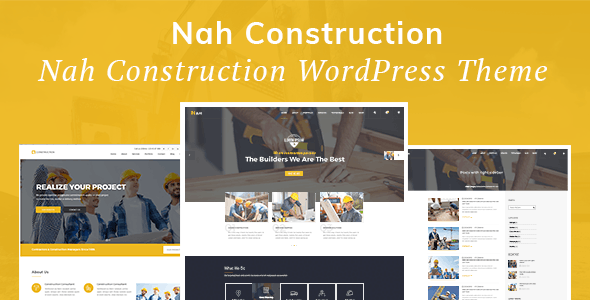 Nah Construction – v1.1.7 Building Business WordPress Theme Download