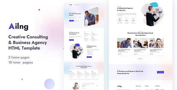 Ailng – Creative Consulting & Business Agency HTML Template Download