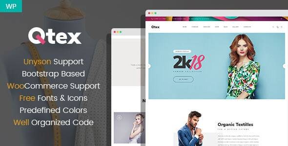 Qtex v.1.2.0 – Manufacturing and Clothing Company WordPress Theme Download