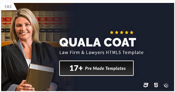 Quala Coat - Law Firm & Lawyers HTML5 Template