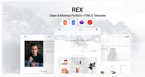 Rex - Clean & Minimal Portfolio HTML5 Template