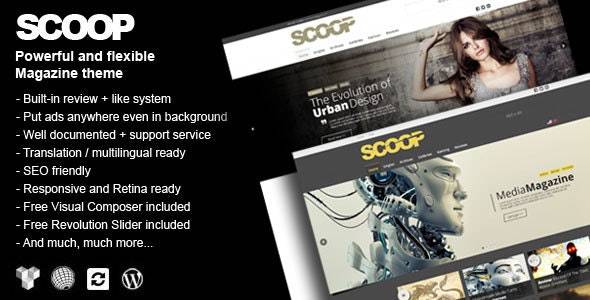 Scoop – v1.4 Magazine WordPress Theme Download