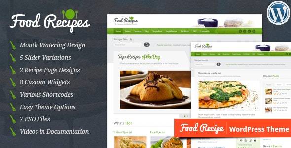 Food Recipes v4.0.5 – WordPress Theme Download