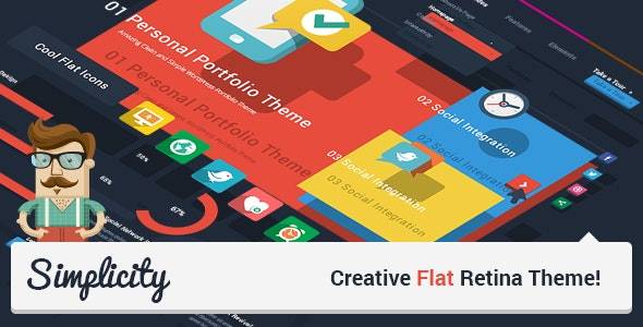 Simplicity – Creative Flat Retina WordPress Theme v.2.1 Download