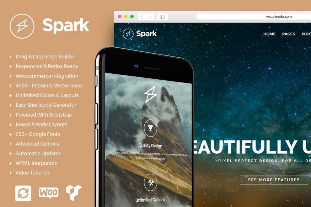 Spark – Drag and Drop WordPress Theme v5.3.6