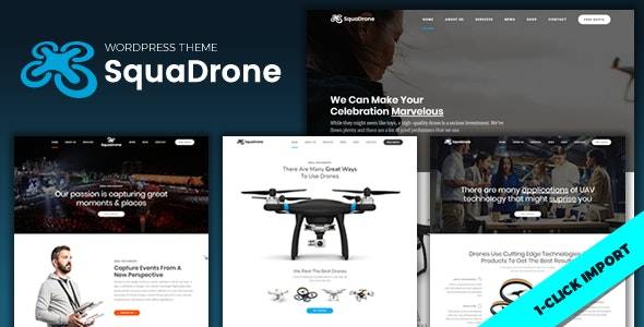 SquaDrone – v1.1.7 Drone & UAV Business WordPress Theme Download