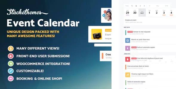 Stachethemes Event Calendar v3.3.0 – WordPress Events Calendar Plugin (Activated)