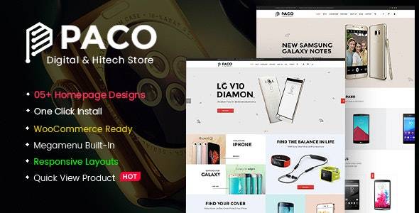 Paco – v1.2.11 Responsive Woocommerce Digital WordPress Theme Download