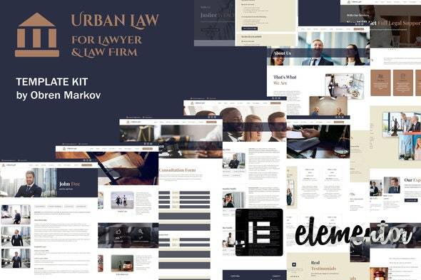 Urban Law 1.0.1.1 – Lawyer & Law Firm Elementor Template Kit Download