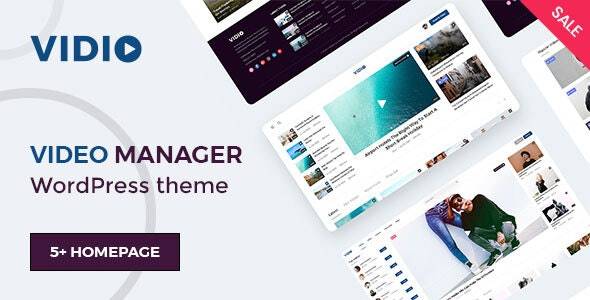 Vidio – v1.1.8 Video Manager WordPress theme Download