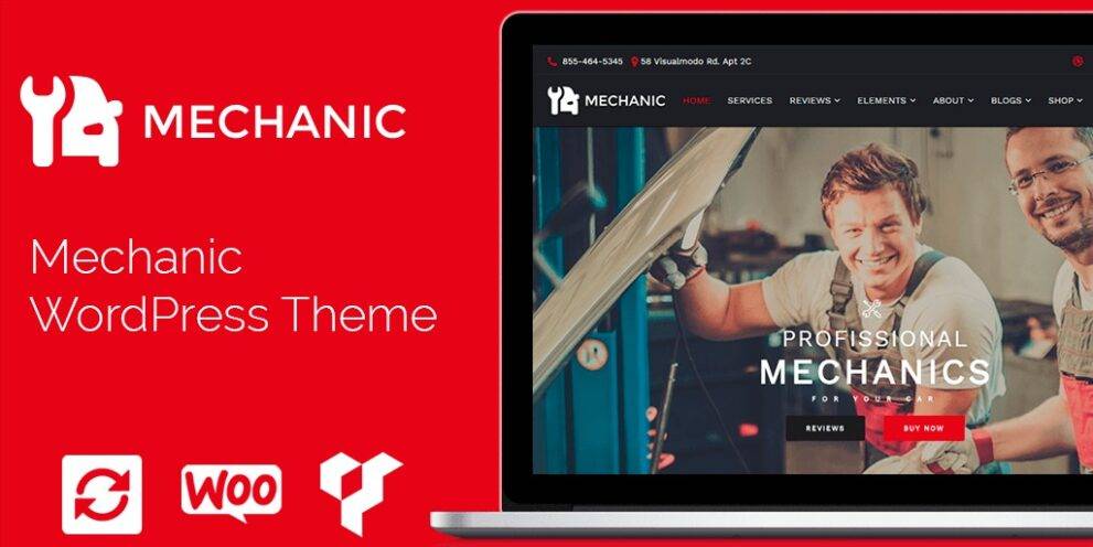 Mechanic WordPress Theme by VisualModo v3.0.2 Download