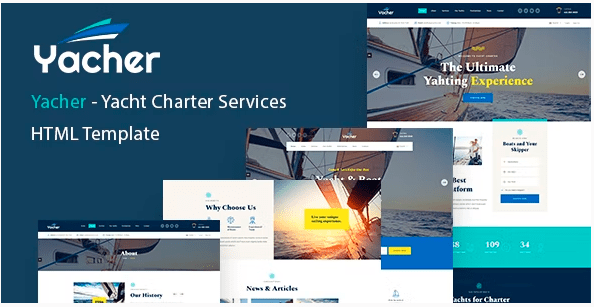 Yacher - Yacht Charter Services HTML Template