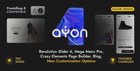 AYON – v3.2.1 Multipurpose Responsive Prestashop Theme Download