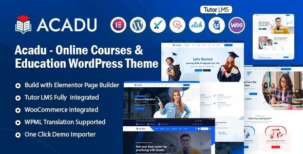 Acadu v1.0.0 – Online Courses & Education WordPress Theme