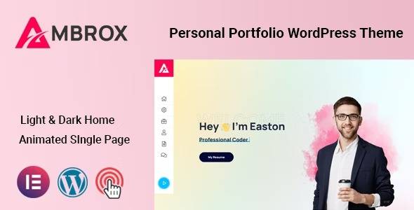 Ambrox – v1.0.2 Personal Portfolio WordPress Theme Download