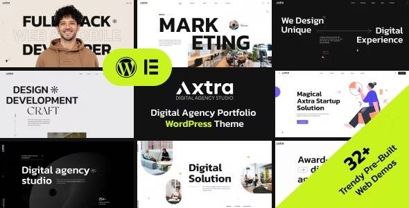 Axtra v1.5 Digital Agency Creative Portfolio WordPress Theme Download