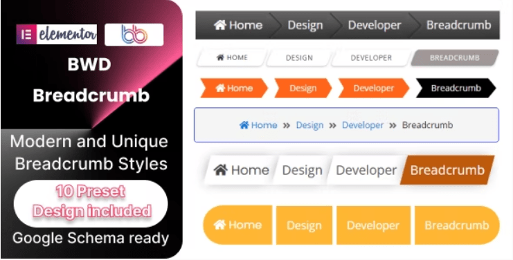 BWD Breadcrumb Addon For Elementor nulled