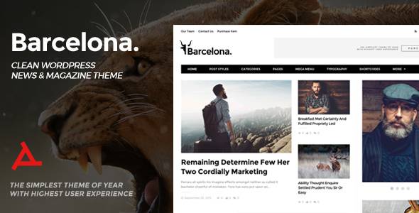 Barcelona Theme v1.5.1 – Clean News & Magazine WordPress Theme