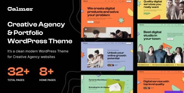 Calmer v1.0.2- Creative Portfolio and Agency WordPress Theme Download