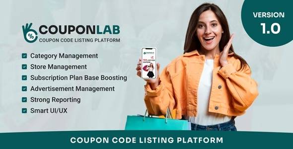 CouponLab v1.0 – Coupon Code Listing Platform Download (Updated)