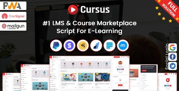 Cursus v1.3.6 – LMS & Online Courses Marketplace Script Download