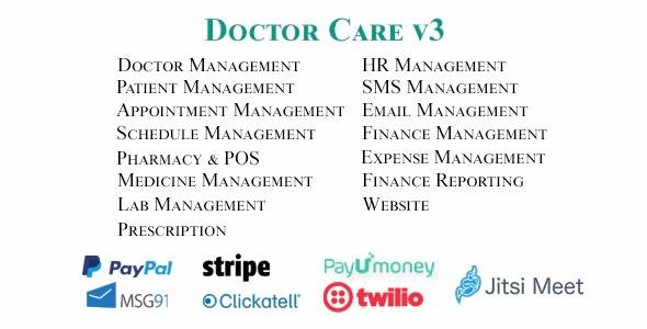 Doctor Care – Diagnostic Center / Doctors Chamber Management System Download