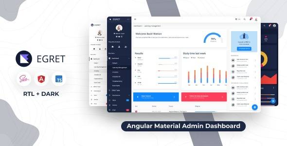 Egret v15.0.0 Angular 4 + Material Design Admin Dashboard Template Download