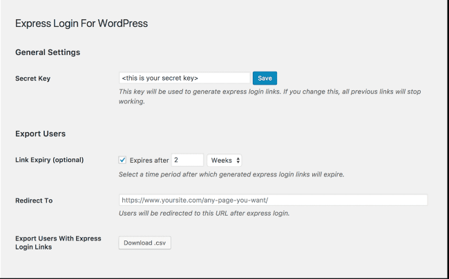 Express Login For WordPress Download