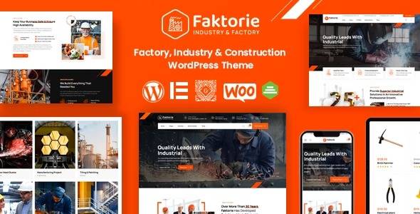 Faktorie v1.1 – Industry & Factory WordPress Theme Download