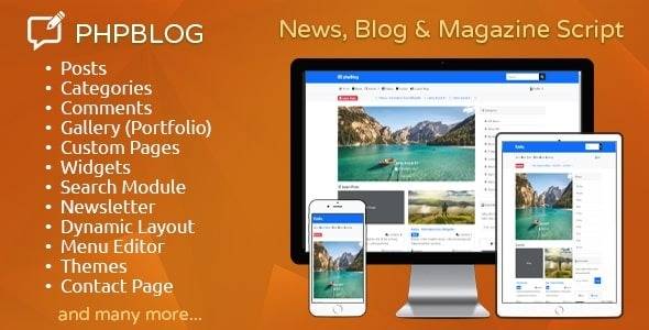 phpBlog v.1.5 – News Blog & Magazine Script Download