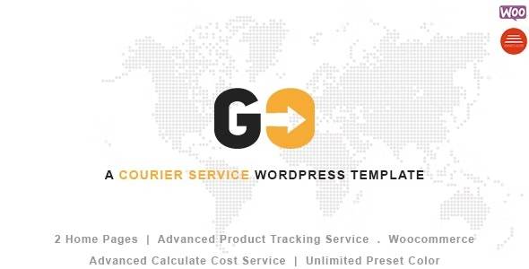 GO Courier Delivery Transport WordPress Theme Download