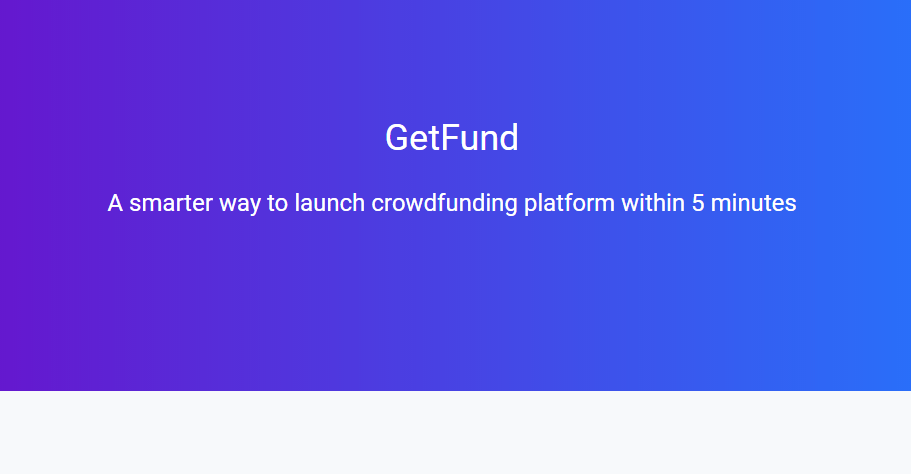 GetFund v6.0 – professional Laravel crowdfunding platform Download