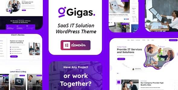 Gigas SaaS WordPress Theme Download