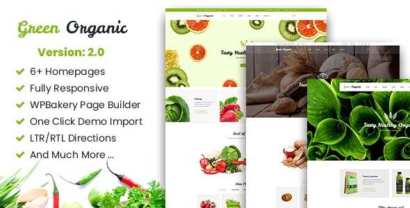 Green Organic v2.30 – Organic Store & Bakery WordPress Theme