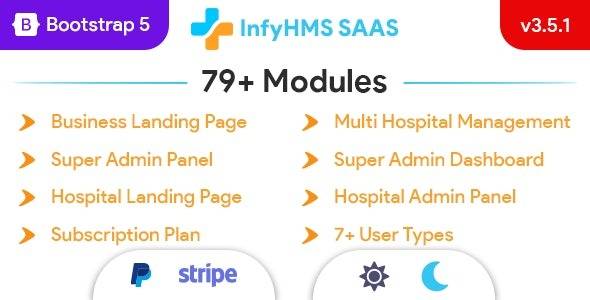 HMS Saas v3.5.1 – Laravel Multi Hospital Management System Download