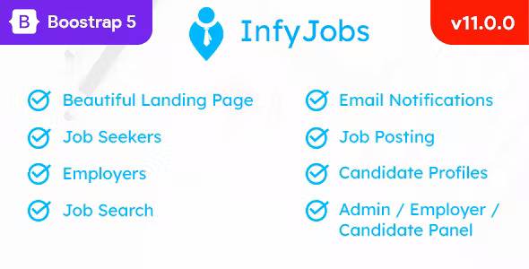 InfyJobs v14.0.0 – Laravel Job Board Job Portal System Download