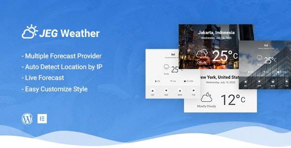 Jeg WeatherForecast WordPress Plugin