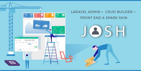 Josh v10.0 – Template for Laravel (admin + site + CRUD) Download